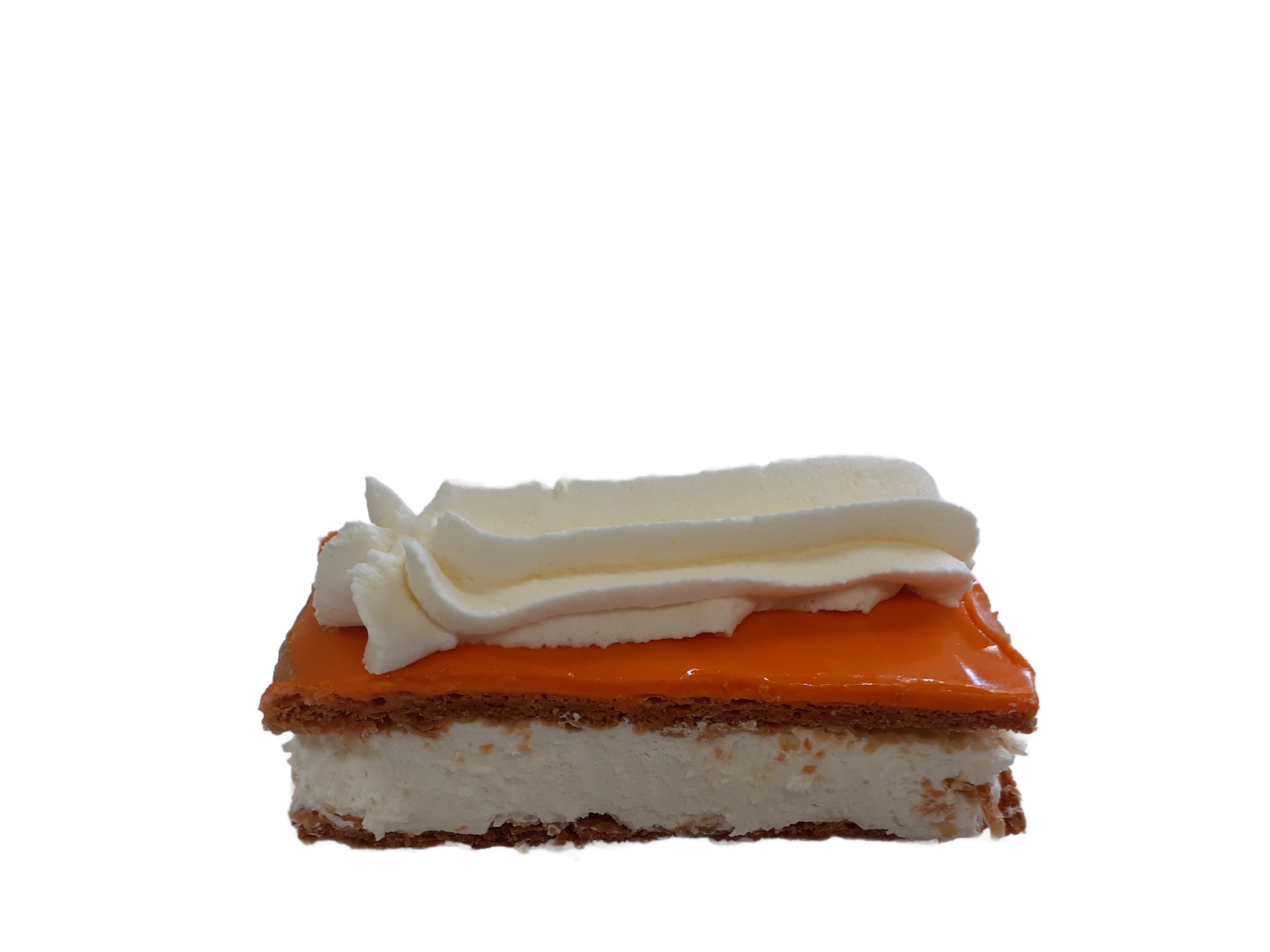 Oranje tompouce met slagroomvulling - Oranje slagroomtompouce 1 - 00775